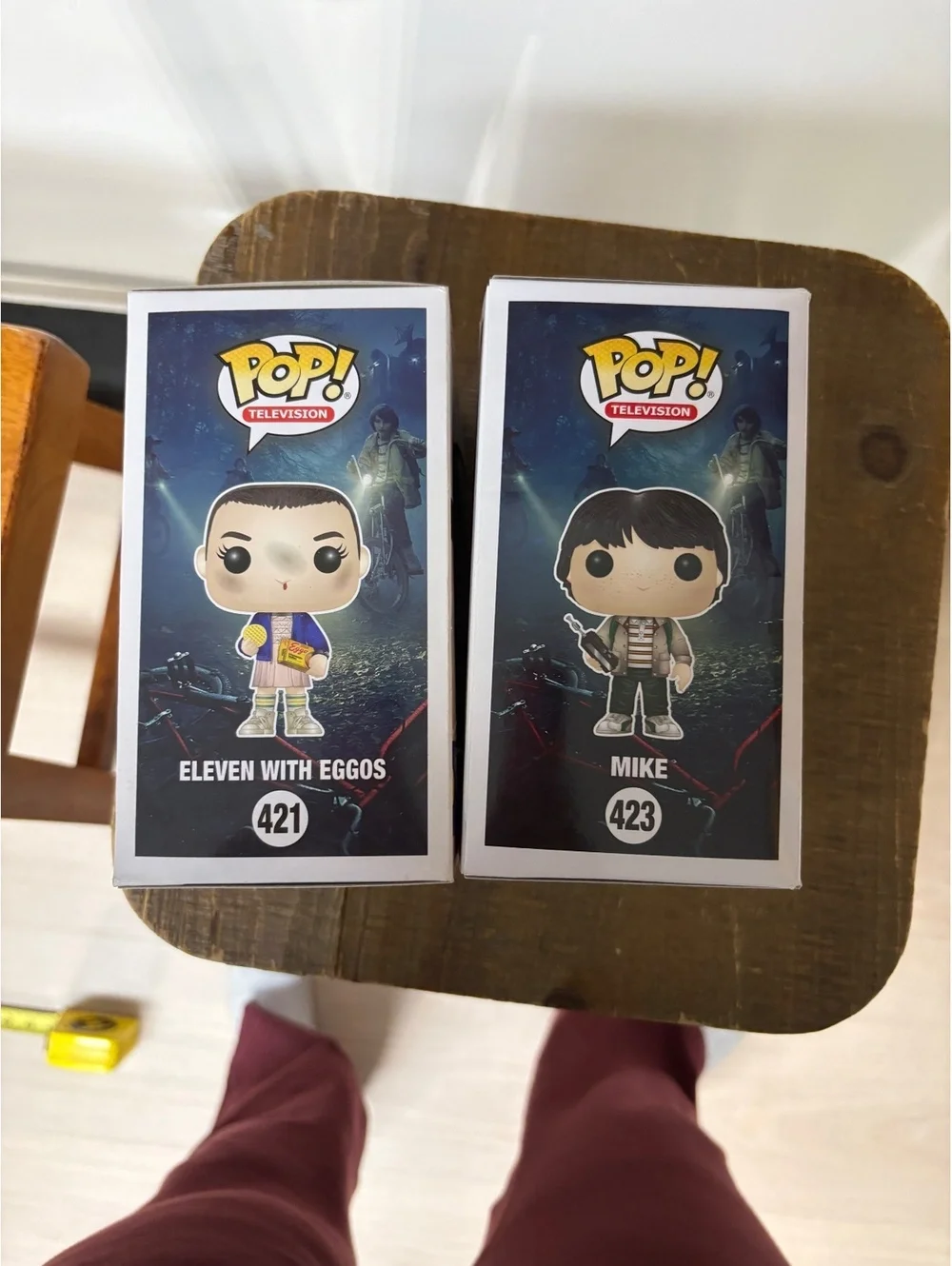 Collector core Funko Pop Stranger Things Eleven with Eggos #421 & Mike #423
